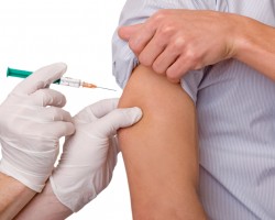 Vaccination protection influenza, injection for the prevention of flu